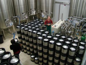 CBC Brewery kegs